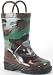 Child's Green Camo Waterproor Rubber Rain Boots