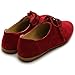 Ollio Women Classic Flat Shoe Lace Up Faux Suede Oxford