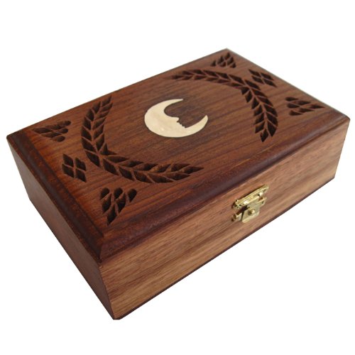 Keepsake Jewelry Boxes Brass Inlay Hand Engraved