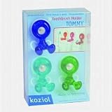 Produkt-Bild: Koziol Zahnb&uuml;rstenhalter Tommy 3-er Set klar/blau/gr&uuml;n