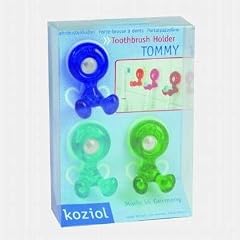 Koziol Zahnb�rstenhalter Tommy 3-er Set klar/blau/gr�n