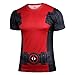 Topway Men's Short Sleeve Crewneck Compression Super Heroes T-shirt Wicking Tee