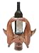 Wine bottle holder, 'Dolphin Duet'