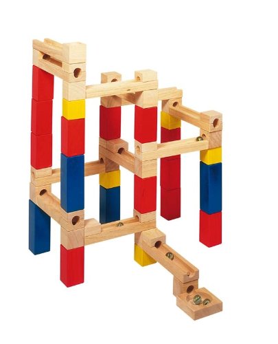 Goki HS090 - Murmelbahn-Bausatz, 54-teilig