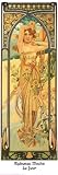 Daytime Art Poster Print by Alphonse Mucha, 12x36