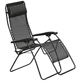 Lafuma Model 46970 RSX XL LaGrande Mesh Recliner, Black
