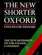 The New Shorter Oxford English Dictionary