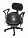 Deluxe Fitness Ball Chair in Black