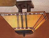 LAMPS BEAUTIFUL Craftsman Mission Prairie Corn Semi Flush Ceiling Light Fixture by Meyda Tiffany--Excellent customer service--see our feedback.