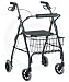 Drive Medical 10208PS Go-Lite Deluxe Rollator -Padded Seat Green Frame