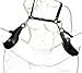 ZIOOER Fetish Easy Access Bondage Thighs Restraint Sling Black