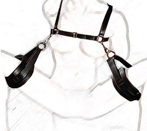 ZIOOER Fetish Easy Access Bondage Thighs Restraint Sling Black