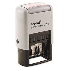 U. S. Stamp & Sign T4751 U. S. Stamp & Sign trodat Economy Date Stamp, 3/8 x 1 5/8, Black