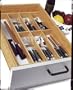 Lipper International 377 Beechwood Flatware Tray