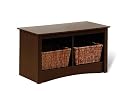 Prepac Twin Cubbie Bench, Espresso