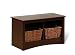Prepac Twin Cubbie Bench, Espresso