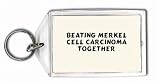 Beating Merkel Cell Carcinoma Together Keychain