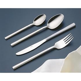 Sandtone 44 pce cutlery set with beechwood catneen