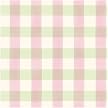 Large Gingham Wallpaper - Pink/Green (56 sq. ft.)