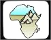 Mouse Pad with Africa, map, egypt, pyramids, landmark, continent, monument