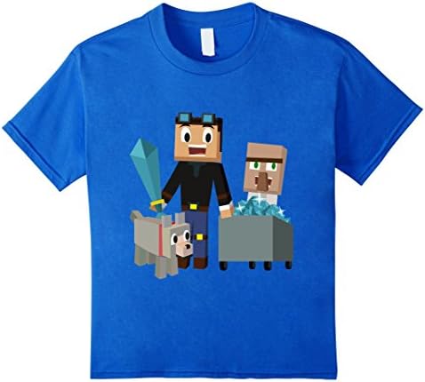 Kids The Diamond Minecart T-Shirt for Kids ft. Trayaurus 8 Royal Blue