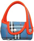  : BLUE PLAID Pattern Krootote Cell Phone Pouch, Universal