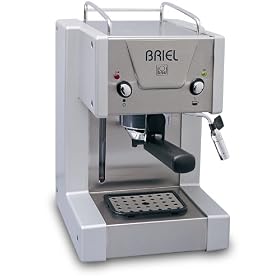 Briel ES150PG-TB Space Saver Multi-Pro One Group Thermo Block Espresso Machine, Steel... by Briel