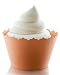 Papaya Orange Cupcake Wrapper - Set of 12 - Liners Great for Muffin, Dessert, Pastry or Any Round Baked Sweet