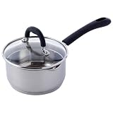 ProCook Gourmet Steel Saucepan & Lids 14cm / 1.1L