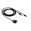 Dock-Anschluss auf Zweifach-3,5-mm-Klinkenstecker Autoradio Auxiliary (AUX) Line Out und USB Sync & Lade-Audiokabel f�r Apple iPod, iPhone und iPad - 1,2m