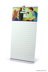 as promised, she served him his balls on a tray Magnetic Notepad by anne taintor
