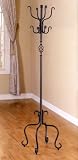 Coat Rack / Stand in Sandy Black Metal Spiral Design