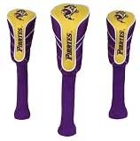 East Carolina Pirates College NCAA Logo Nylon Graphite Golf Set of 3 Headcovers