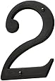 Baldwin 90672.102.CD Solid Brass House Number 2, Oil Rubbed Bronze