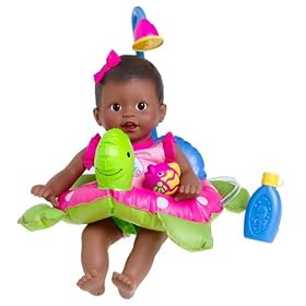 Little Mommy Bath Baby Doll - African American by Mattel