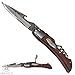 Laguiole exotic wood corkscrew knife, stainless steel