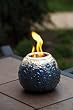 Blue Spirals Ceramic Fireside Firepot Blue Spirals Ceramic Fireside Firepot