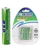 Piles rechargeable AAA 850mAhx4 Ni-MH avec blister pack