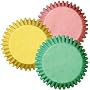 Wilton Pastel Pink Blue Yellow Muffin Bun cases