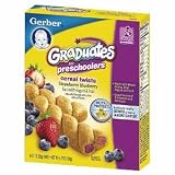 Gerber Graduates for Pre-Schoolers Cereal Twists Fruit & Yogurt Bars, Strawberry Blueberry, 4.2 oz