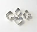 Let's Play Cards Cookie Cutters - Set of 4