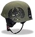 Bell Drifter Combat Green and Black Embroidered Half Motorcycle Helmet