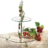 2 TIER SERVER - GRAPEVINE DESIGN TWO TIER PLATTER - Platter