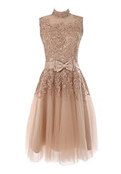 Satin Applique Lace Sleeveless Evening Dress/Homecoming Dress 