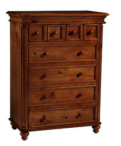 Westwood Design Cypress Point 6 Drawer Chest, Toffee Pine