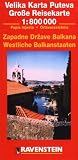 Western Balkan States: International Road Maps/With Separate Index 1:800,000