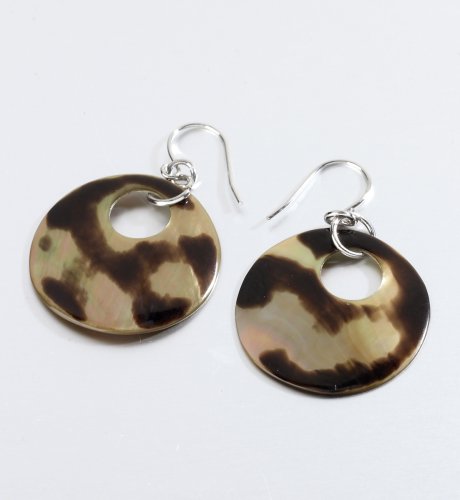 Disc Drop Earrings