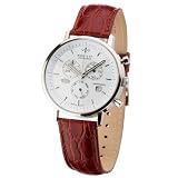 Haas & Cie Herrenuhr Vitesse Chronograph Braun MFH211ZWB
