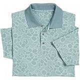 Ashworth Mens 3rd Groove Floral Print Pique Polos