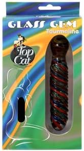 Glass Gem Tourmaline 5.5" Textured Wand Massager